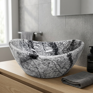 Modern Blue Square Ceramic Countertop Wash Basin Single Hole Vessel Sink Bathroom Vanity Art Bowl - Product Image 4