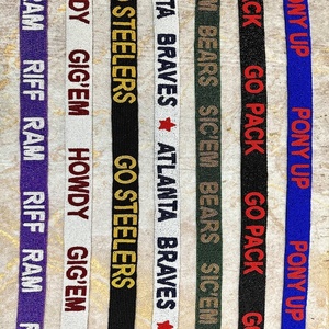 Correa de Bolso Rectangular de Algodón con Cuentas de Vidrio Estilo Deportivo de Georgia Tech, Accesorio de Bolso Hecho a Mano, Personalizable - Product Image 5