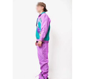 Sublimated Nylon Windbreaker <b>Set</b> Custom Wholesale USA Casual Autumn Jacket Pants Printed Urban Street Outfit Factory Supplier - Product Image 3