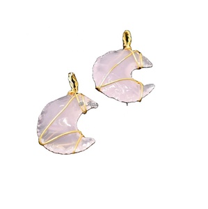 Calcedonia Choko-Reiki Piedra Colgante Piedra Semipreciosa Artesanía - Product Image 6