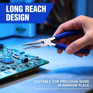 Pince à bec effilé en acier inoxydable de 5 pouces pour la fabrication de bijoux, coupe-fil à ressort, prise durable - Product Image 5