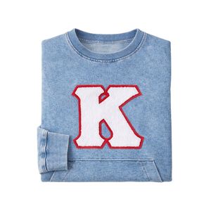 Kappa Alpha Psi Denim Chenille Crewneck True To Size Premium Denim Fabric Embroidered Greek Letter Crest Fraternity Apparel - Product Image 6