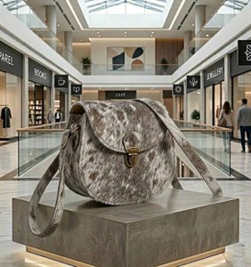 Sac bandoulière en cuir véritable pour femme, style vintage, avec boucle de fermeture, doublure en cuir, taille personnalisable, porté main ou épaule - Product Image 4
