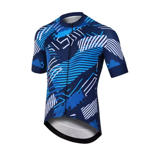 OEM High Quality Men's Cycling Jersey Custom Made Heat-Transfer Printing Breathable Active Stretch Unisex Cycling Jersey Sale - Product Image 6