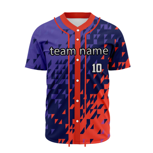 Fabricant de maillots de baseball personnalisés OEM, fournisseur de vêtements de sport sublimés, uniformes, broderie de logo - Product Image 1