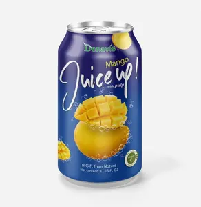 16,57 FlOz lata Increíble bebida de jugo de mango fresco con pulpa Latas de 330ml Jugo de mango con diseño sin pulpa