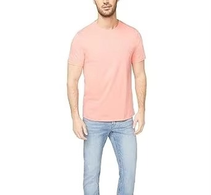 Camiseta de Verano para Hombre, Color Rosa Claro, de Secado Rápido, Antiarrugas, Hombros Caídos, Talla Grande, para Uso Diario - Product Image 6