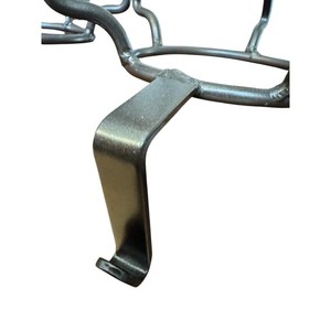 Pair Of Metal & Marbles Christmas Tree <b>Stocking</b> <b>Holders</b> 10" Tall Heavy Vintage feltsocks - Product Image 5