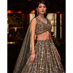 Latest Designer Lehenga Choli for Women Beautiful Sequence Work <b>Embroidery</b> <b>Set</b> - Product Image 5
