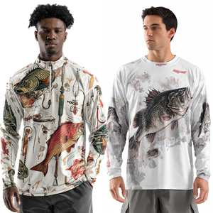 Chemises de pêche à sublimation de haute qualité, maillots de pêche personnalisés et hauts de pêche à manches longues, chemises à sublimation à manches longues - Product Image 1