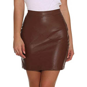 Jupes en cuir pour femmes, style tendance, prix raisonnable, services OEM, haute qualité, vente chaude - Product Image 1