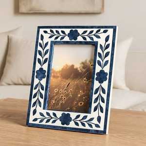 Trendy Home Luxury Artistic Bone Inlay Wood Resin <b>Frame</b> <b>Vintage</b> Custom Indian Design Manufacturer's Bulk Sale <b>Picture</b> <b>Frame</b> - Product Image 6