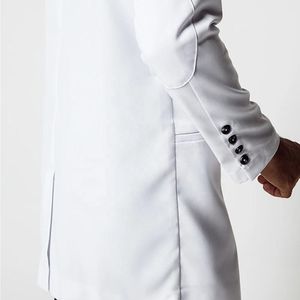 Bata de Laboratorio Médica Moderna, Uniforme Blanco Personalizable con Marca, Ropa de Hospital y Clínica, Manga Larga, Tela Premium Resistente - Product Image 4