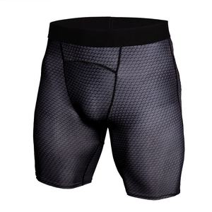 Pantalones Cortos de Compresión para Hombre al por Mayor, de Secado Rápido, Deportivos, Tipo Boxer, con Estampado de Panal, para Fitness, Gimnasio y Entrenamiento, Capa Base - Product Image 6