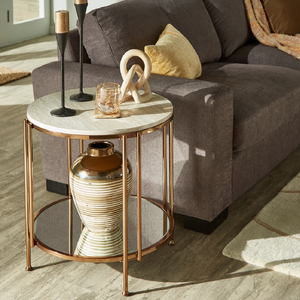 Mesa Auxiliar de Metal de Diseño Moderno y Lujoso, Mesa de Centro de Metal Chapado en Oro para Sala de Estar, Salón, Oficina, India - Product Image 6