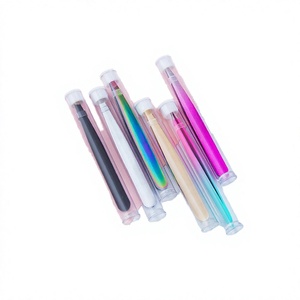 Pinzas Modernas para Cejas con Punta Puntiaguda, Herramienta de Maquillaje de Plástico Reutilizable para Depilación en Colores Surtidos, Herramientas de Acero Inoxidable - Product Image 5