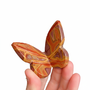 Mariposa voladora de cristal de alta calidad, jaspe mookaite con alas de piedra curativa, mariposa tallada en 3D y decoración para el hogar, mayorista - Product Image 6