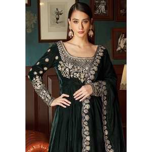 Designer Gown and Bottom with Dupatta for Party Wear for <b>Career</b> <b>Dresses</b> - Product Image 1