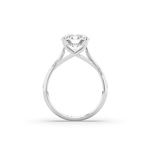 Bague de fiançailles Luxe Luxeshine pour femme, diamant de laboratoire 2,54 carats VS1 certifié IGI, brillant, en argent sterling 925, jaune rose - Product Image 3