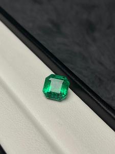 Pierre précieuse naturelle vert émeraude, taille octogonale, pour la fabrication de bijoux, prix de gros - Product Image 4