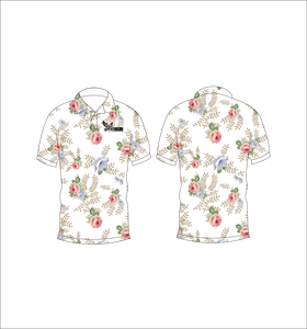 เสื้อโปโลพิมพ์ลายดอกไม้แบบกำหนดเอง แขนสั้น สวมใส่สบาย เหมาะสำหรับกอล์ฟ เทนนิส ชุดทีมฤดูร้อน - Product Image 5