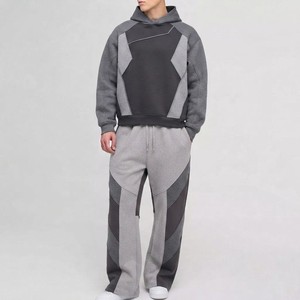 Conjunto Deportivo Premium Estampado para Hombre, Sudadera con Capucha y Bloques de Color, Pantalones Jogger con Cierre Completo, Ropa Deportiva Casual de Dos Piezas - Product Image 5