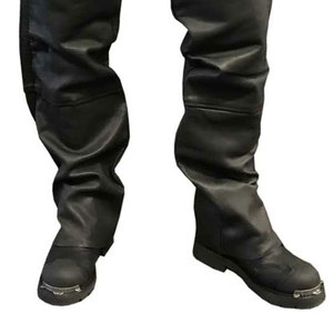Pantalones de cuero para hombre, negros, de cuero premium para motociclistas, a la venta al por mayor, baratos, al mejor precio. - Product Image 4