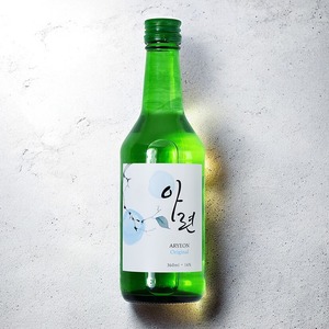 [So1ne Company] Soju ARYEON bouteille verte, liqueur coréenne aromatisée 360ml, spiritueux aux fruits, alcool filtré au charbon de bambou - Product Image 1