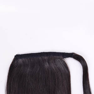 Extensiones de cabello de cola de caballo indio natural alineado con cutícula 100% de la mejor calidad, ondas suaves de larga duración - Product Image 5