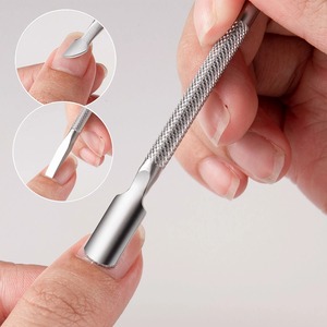 BAFA SURGICAL INSTRUMENTS BSI-NP-8951 Stainless Steel Reusable Dual-End <b>Nail</b> Buffer for Manicure-Durable with <b>Nail</b> Pusher Tool - Product Image 4