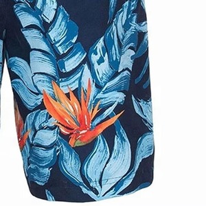 <b>Men's</b> 100% Cotton Vintage Board Shorts Quick Dry Drawstring Casual Swim <b>Trunks</b> Mid Waist Short Length - Product Image 6