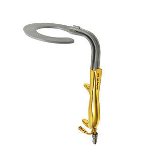 Breast Retractor High-Quality Surgical <b>Instrument</b> for Breast Procedures Fiber <b>Optic</b> Illumination and Irrigation Tube Ring - Product Image 3