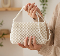 Sacs à main perlés pour mariage à motif géométrique ouvert, écologiques, directement de l'usine, options de couleurs personnalisées, fermeture éclair, qualité rigoureuse