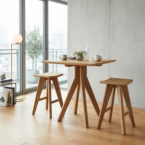 Modern Square Solid Wood Coffee Table Elegant High Accent Side Furniture For <b>Rustic</b> Contemporary Living Room Decor Designs Setup - Product Image 3