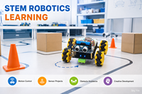 Kit Robot Intelligent 4x4 à Roues Mecanum, Voiture Robotique Omnidirectionnelle à 360 Degrés, Évitement d'Obstacles, Caméra FPV, Télécommande, STEM