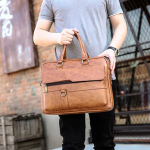Men Business Travel Computer Bag With Shoulder Strap Portable <b>Laptop</b> Bags <b>Covers</b> Book Notebook Storage Pouch Lap Top - Product Image 2