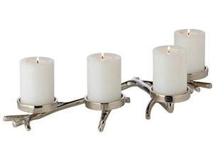 Designer Aluminium Candle Holder <b>Set</b> for Festive Decoration and Celebration Setup - Product Image 2