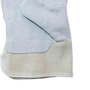 Fabricant professionnel, prix bas, gants de travail robustes en cuir de vachette pleine fleur, anti-vibrations, anti-coupures. - Product Image 3