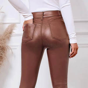 Nouveauté : Pantalon en cuir pour femme, taille haute, structuré, idéal pour les soirées et les événements mode - Product Image 6