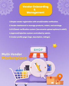 ระบบที่แข็งแกร่งและทำงานราบรื่น พร้อมซอฟต์แวร์ตลาดซื้อขายหลายผู้ให้บริการ (MVP) ที่มีความปลอดภัยของข้อมูลสูง สำหรับการขายเพื่อการส่งออก - Product Image 2