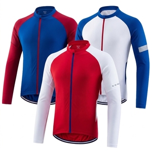 Custom <b>Men's</b> MTB <b>Cycling</b> <b>Jersey</b> Plus Size <b>Long</b> <b>Sleeve</b> 100% Polyester Breathable Quick Dry Lightweight Mountain Bike Sportswear - Product Image 6