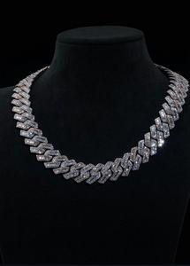 Collar de Diamantes con Corte Baguette de Moissanita, Diseño Hip Hop, para Mujer, Elegante y a la Moda, Joyería Fina, Regalo a un Precio Razonable - Product Image 1
