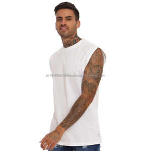 Prix de gros 2025 Débardeurs de sport pour hommes personnalisés Haute qualité Respirant Léger Broderie Couleur unie - Product Image 1