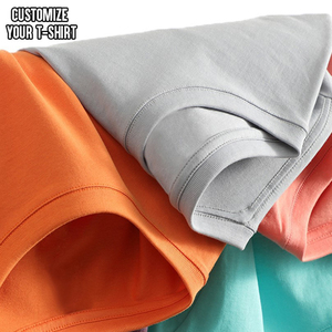 T-shirt pour homme en coton 100% avec logo imprimé en relief personnalisé, col rond, manches courtes, coupe classique, couleur unie, jersey décontracté - Product Image 2