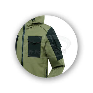 Nouvelle veste softshell design personnalisé vêtements de travail d'hiver veste softshell à fermeture éclair doublée en polaire coupe-vent pour hommes fabriquée au Pakistan - Product Image 5