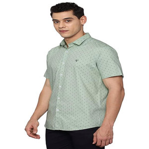 Camisas de oficina informales de media manga para hombre, cuello polo transpirable de algodón puro, elegancia y comodidad en oferta - Product Image 4