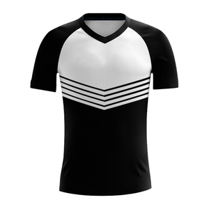 เสื้อฟุตบอลแบบซับลิเมชั่นสั่งทำพิเศษ คอวี แขนสั้น ระบายเหงื่อได้ดี แห้งเร็ว ผ้าตาข่าย ชุดยูนิฟอร์มสำหรับผู้ใหญ่ ทุกเพศ ทุกวัย ชุดทีม - Product Image 3