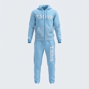Top Quality Lightweight Solid Color <b>Tracksuit</b> Set For Unisex Breathable Winter Full Zipper Closure Letter Print Fashionable - Product Image 5