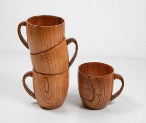 แก้วไม้ทำมือขนาด 400 มล. พร้อมหูจับ สำหรับเบียร์และกาแฟ จาก f s international - Product Image 6