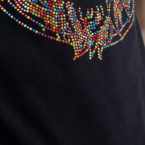 Men's & Women's Lion King <b>Rhinestone</b> T-Shirt 2026 Jet Black Slim Fit Silver Multi-Color Sparkle Crystal Streetwear <b>Top</b> HD - Product Image 6